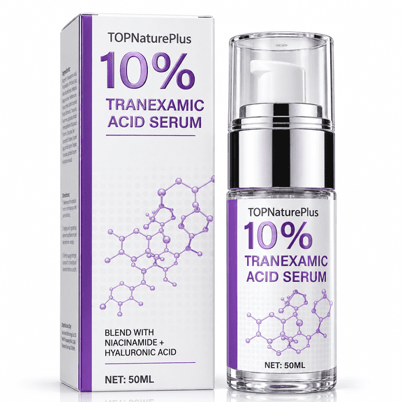 10% Tranexamic Acid Facial Serum, Skin Brightening Serum With Niacinamide And Hyaluronic Acid, Lightweight Hydrating Face Serum For Even‑Looking Skin Tone, 50Ml