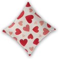 thumbnail image 5 of Valentines Day Pillow Covers 16x16 Set of 2, Red Pot Love Heart Valentines Day Decorations Throw Pillow Covers Outdoor Valentine Holiday Farmhouse Cushion Case Linen Square for Home Couch Sofa, 5 of 7