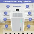 thumbnail image 4 of Costway 96 Pints Dehumidifier for Home 8000 Sq.Ft Dehumidifier with 3 Modes 24H Timer, 4 of 10