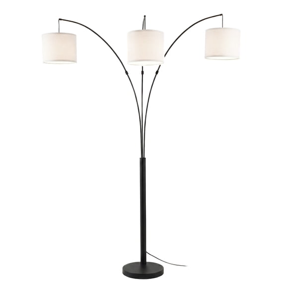Magnificent Illumination Black Metal Floor Lamp