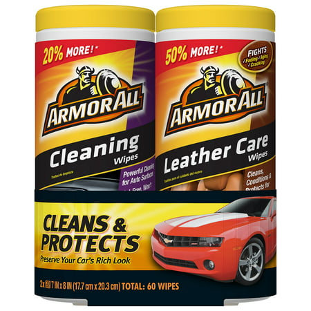 Armor All Cleaning & Leather Care Wipes (2 x 30