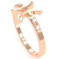 thumbnail image 5 of Pisces Zodiac Sign Diamond Ring In Solid 14k Rose Gold, 5 of 6