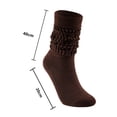 thumbnail image 2 of Komoo 3 Pairs Women Slouch Socks Soft Extra Long Scrunch Knee High Sock Football Unisex Knitting Tube Socks, 2 of 8