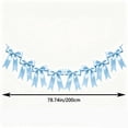 thumbnail image 3 of AUNVITO Bow Wreath Banner Garland with 8 Bows for Birthday Party Bridal Shower Wedding Bridal Decor and Celebration Backdrop Hanging Decoration, 3 of 7