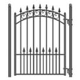 thumbnail image 5 of ALEKO Prague Style Steel 18 ft Swing Dual Driveway Gate with Pedestrian Gate, 5 of 12