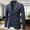 002 Navy, variant on Mens Blazer Floral Suit Jacket Slim Fit One Button Suit Jacket for Parties Weddings Banquets Proms