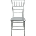 thumbnail image 5 of YYEAN Mahogany Resin Stacking Chiavari Chair 18.5"D x 15.75"W x 36.5"H-Silver, 5 of 11