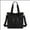 Black, variant on Women's Handbag Canvas Tote Bag Stylish Ladies Purse Lightweight Crossbody with Multi-Pocket & Adjustable Strap Durable Hobo Bags for Work Travel College Shopping Commuting Everyday Use