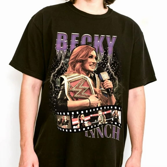 WWE Becky Lynch Black T-Shirt , Wrestling SUPERSTARS