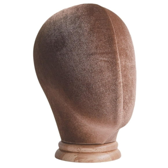 Soporte de exhibición de sombrero de peluca Cabeza de maniquí Moderno multiusos con base de madera Tapas Estante de almacenamiento para secado de