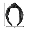 thumbnail image 4 of Tayshia by Scunci Knotted Wide Honeycomb Fabric Headband, Black, 4 of 7