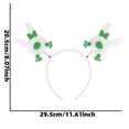 thumbnail image 3 of Xihbxyly Diadema de Conejito de Pascua, Diseño de Rebaño Primaveral, Terciopelo, Decoración Versátil para Fiestas, Accesorio Primaveral Original, Ajuste Cómodo, Talla Única, 25 X 23 X 2 Cm, 3 of 6