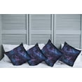 thumbnail image 2 of Ambesonne Space Throw Pillow Cover 4 Pack, Sky with Star, 16", Dark Purple and Blue, 2 of 7
