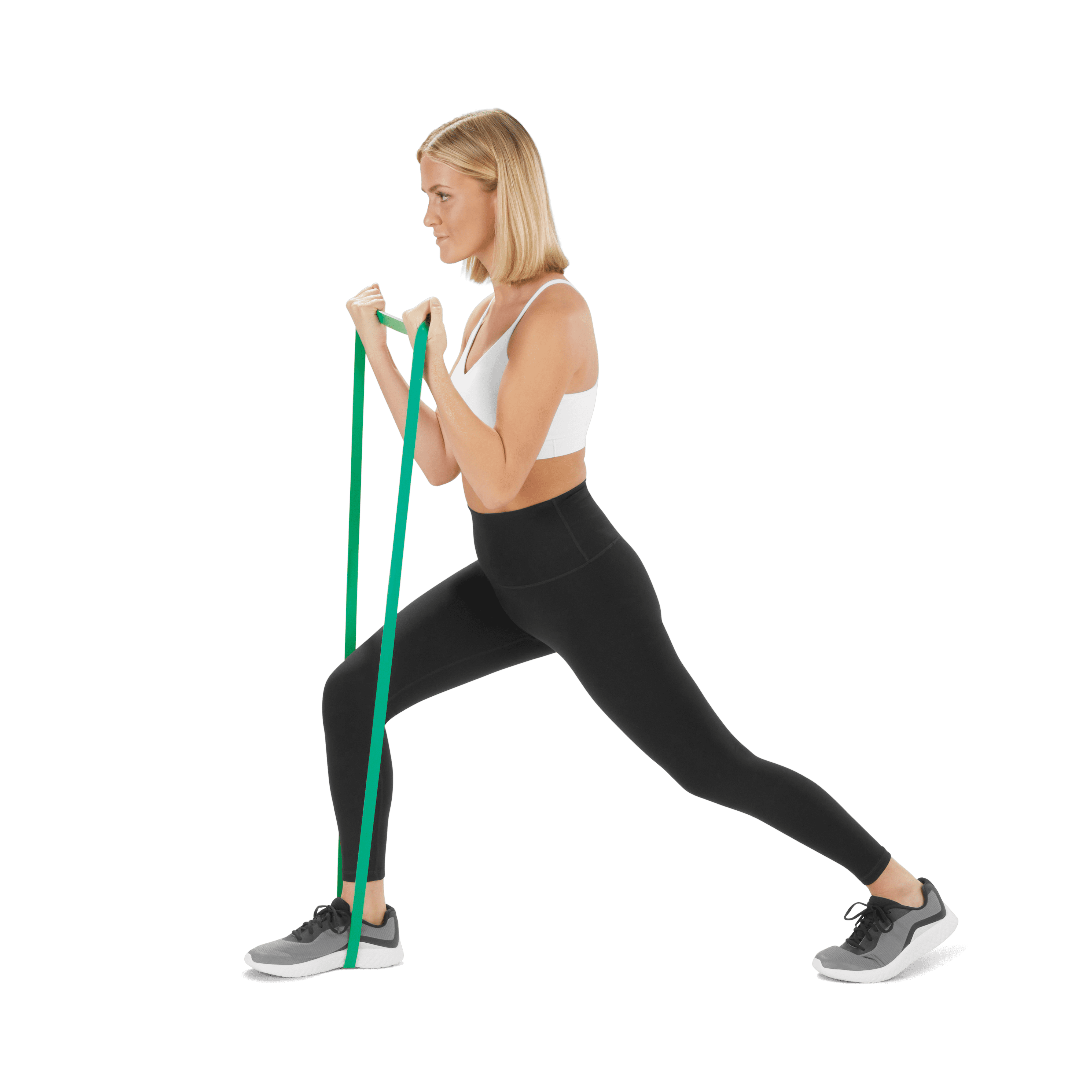 Athletic Works Resistance Bands, Latex Free Material, Set of 3 Levels : Light, Medium, Heavy
