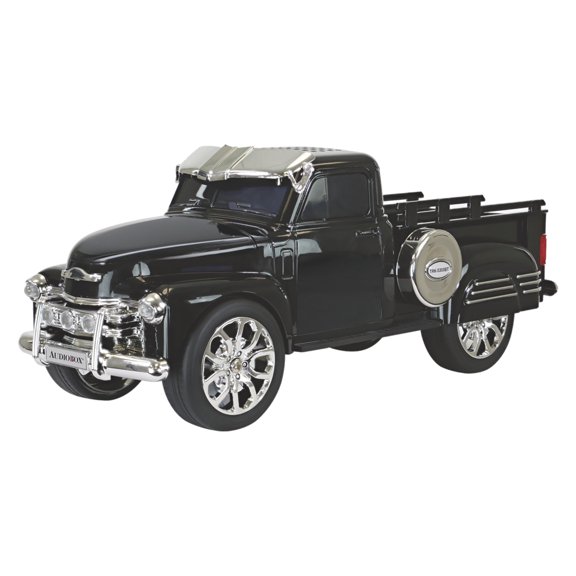 Audiobox TRK-5300BLK Retro Ride 10-Watt-RMS Bluetooth Rechargeable Truck Speaker with FM Radio (Black)