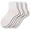 White, variant on Sierra Socks Women's Loose Fittings Combed Cotton Ankle Socks, Seamless Turn Cuff Socks for Women & Girls, 100% Cotton Socks, Great for Diabetics, 3 Pair Pack