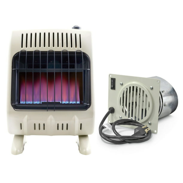 Mr Heater 20 000 Btu Vent Free Blue Flame Natural Gas Heater W Blower Walmart Com Walmart Com
