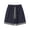Navy@GC@, variant on CONZONE Mens Baggy Shorts Elastic Waist Drawstring Summer Shorts For Men Casual Plaid Patchwork Lightweight Shorts With Pockets