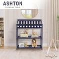 thumbnail image 3 of Dream On Me Ashton Changing Table, New Zealand Pinewood, 1 inch Mattress Pad included, Navy, 3 of 6