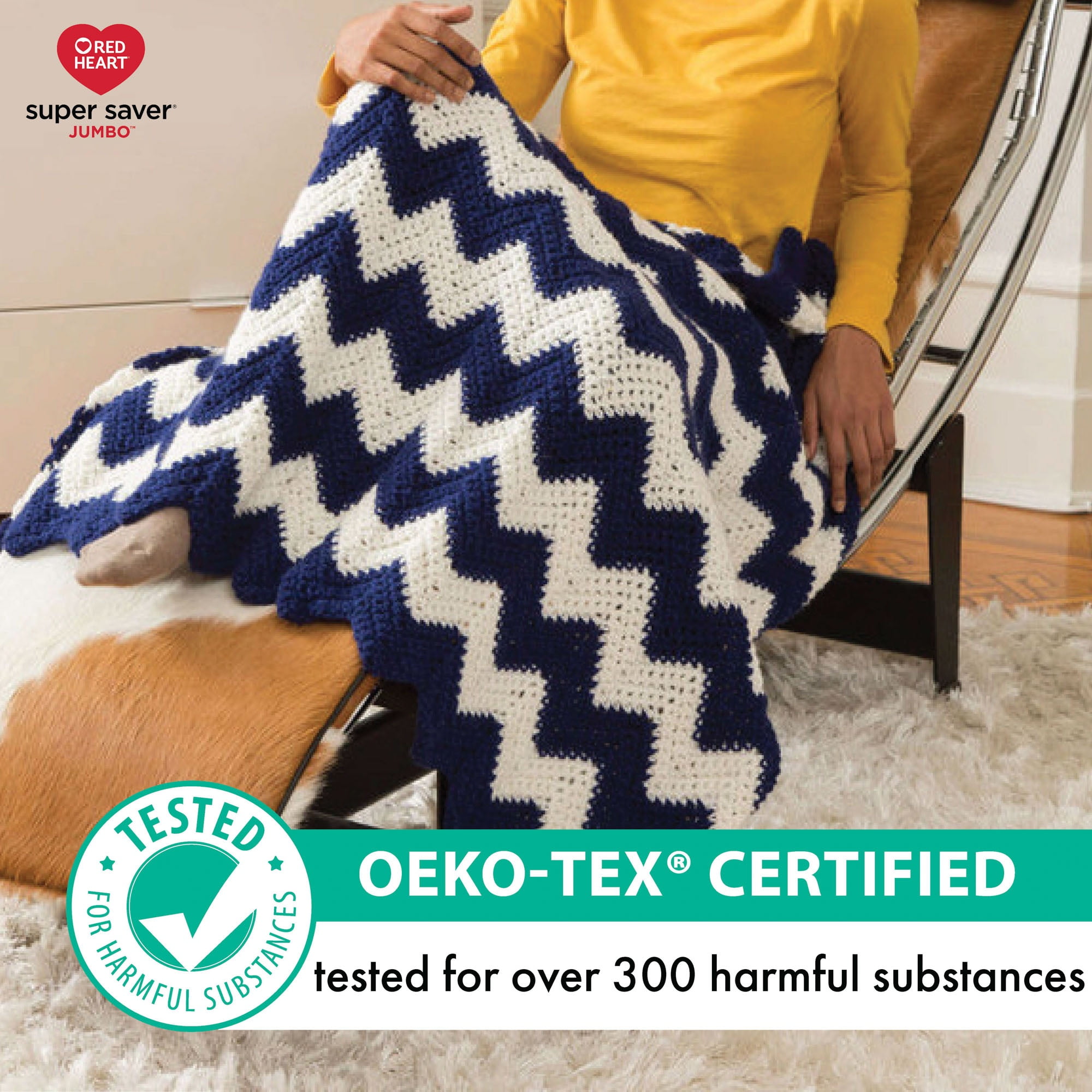 Red Heart® Super Saver Ombre™ #4 Worsted Acrylic Yarn, Anemone 10oz/283g #482 Yards (2 Pack)