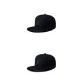 thumbnail image 4 of Sonducket Gorro de algodón duradero y moderno para mantenerse protegido del sol con estilo Gorra de béisbol Estilo deportivo de moda negro negro ajustable 2Conjunto, 4 of 6