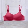 thumbnail image 2 of Hrsba Seamless Bra,Solid Color Classic Casual Push Up Breathable Soft Fabric Gentle Support Daily Bra for Women, 2 of 5