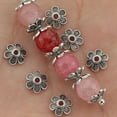 thumbnail image 5 of Ancient Silvery Daisy Alloy Bead Cap Spacer Beads, 100/200/300 Pcs, 5 of 11