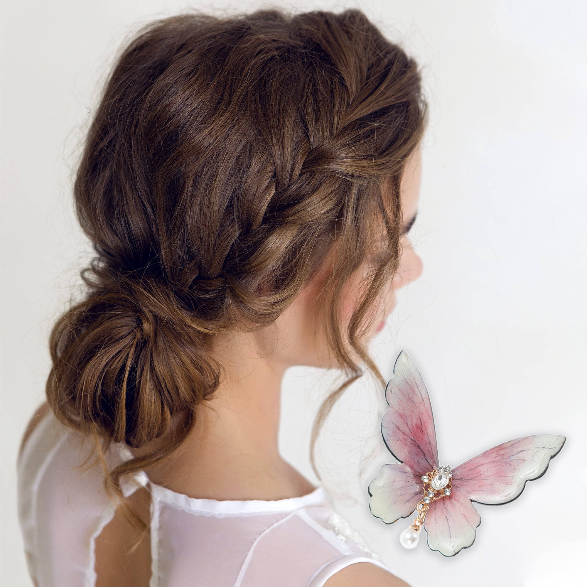 Unique Bargains Home Use Duckbill Hair Clips Pink