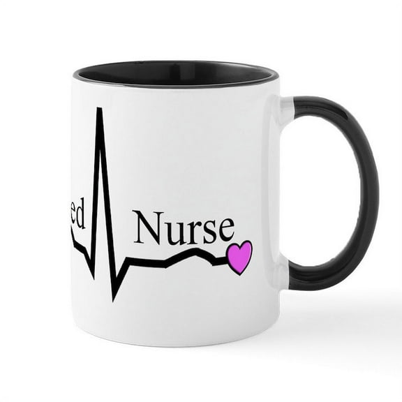 CafePress - Retired Nurse QRS Mug - 11 oz Ceramic Mug - Novelty Coffee Tea Cup