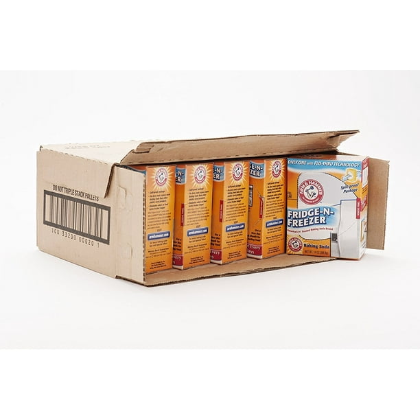 Arm & Hammer Baking Soda, FridgeNFreezer Pack, Odor Absorber, (Case