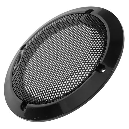 NUOLUX 1Pack Black Metal Mesh Speaker Grill 11.8X11.8X0.6In for Car Audio Systems Modern Elegance