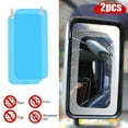 thumbnail image 3 of Happy Date 2PCS Protective Film for Car Rearview Mirror, Anti-vaho and Anti-glare Reflector, Nano Hydrophobic Films for Flood, for Large Truck, 3 of 9