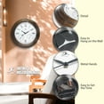 thumbnail image 6 of Infinity Instruments Noble Indoor/Outdoor Wall Clock, Antique Gold, 18.5", 6 of 7