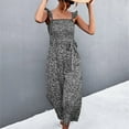 thumbnail image 5 of IROINNID Sleeveless Jumpsuit For Women Full-Length High Waist Boho Wide Leg Jumpsuit, 5 of 8