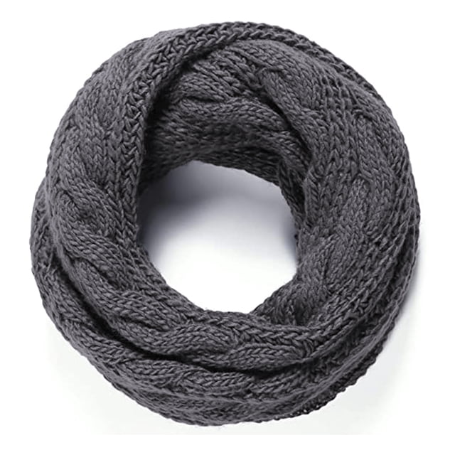Calor de otoño e invierno y babero engrosado dos círculos bufanda torcida de lana cuello de punto de invierno para mujer MFZFUKR 2034355-3