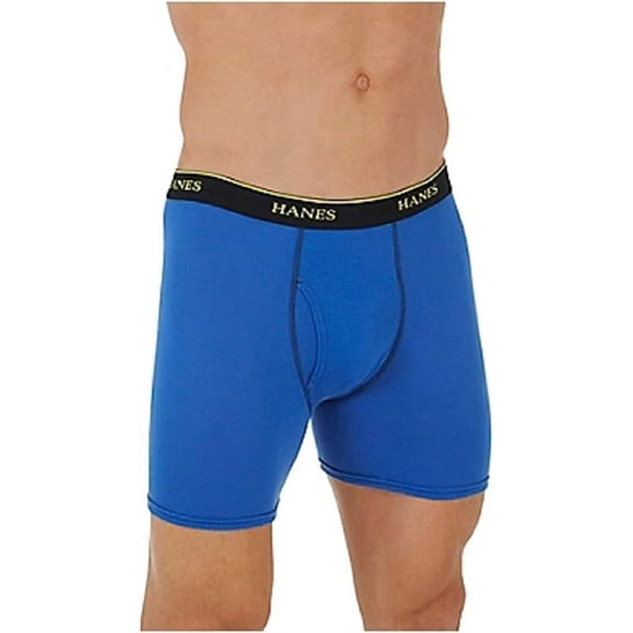 Hanes Men's Comfort Cool Breathable Mesh Cotton Boxer Briefs, Assorted (6 Pack)