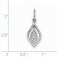 thumbnail image 2 of Beautiful Sterling Silver Rhodium Diam. Fashion Pendant, 2 of 2