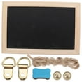 thumbnail image 5 of Worgeous 1Set Beige Black Double Sided Design Cork Board for Pictures Wall Mounting Notice Board 11.8x7.9in, 5 of 8