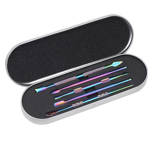 Empujador de cutículas, pelador de cutículas de acero inoxidable, herramienta para quitar uñas