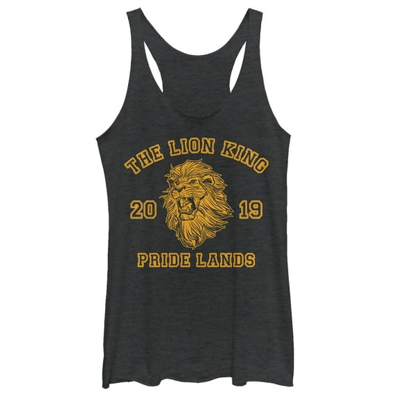 Women's Lion King King's Mane 2019 Racerback Tank Top Black Heather Large