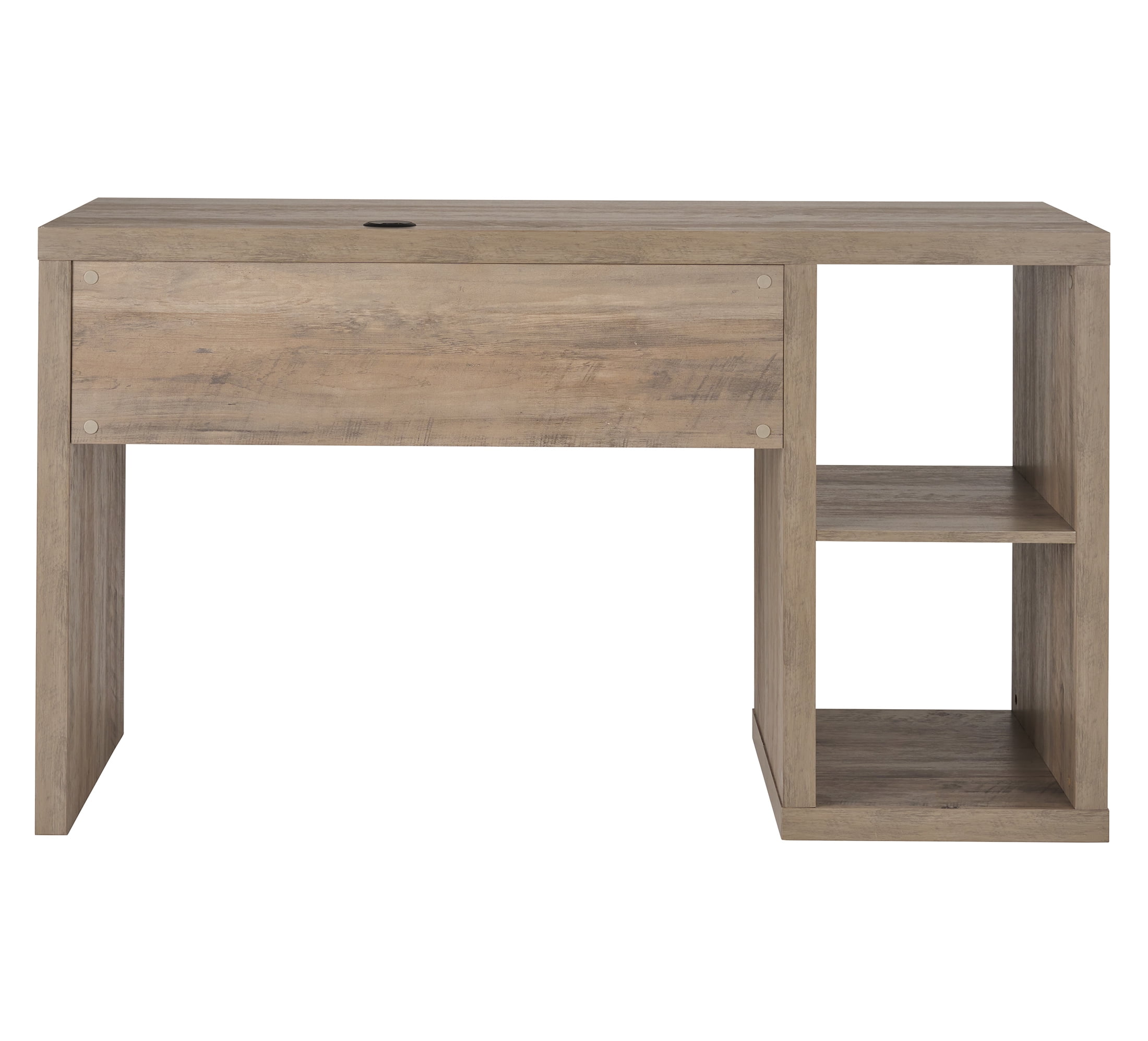 Better Homes & Gardens Cube Storage Office Desk, Rustic Gray