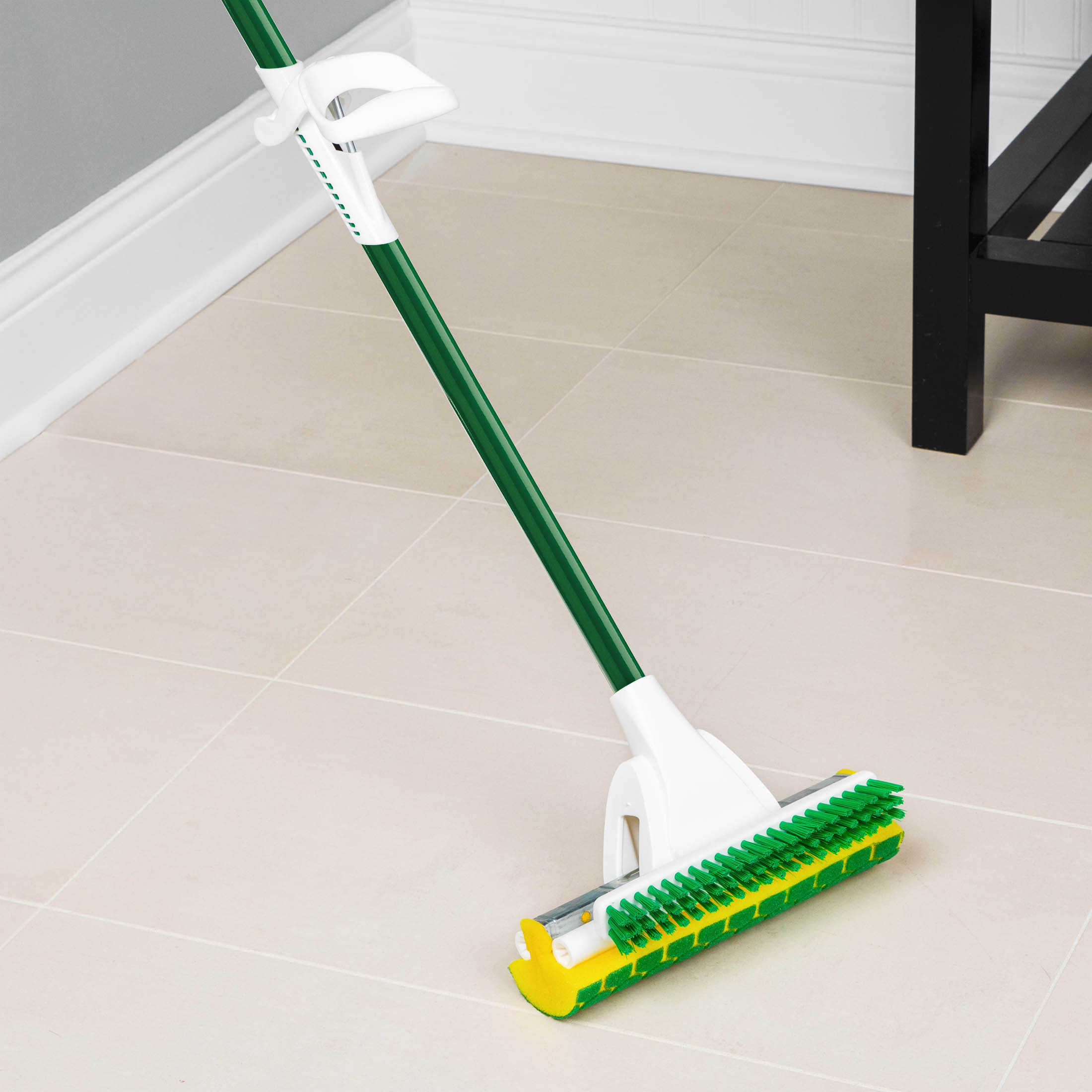 Libman Nitty Gritty Sponge Mop with Scrub Brush, Green photo 4