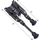thumbnail image 3 of Foldable Rifle Bipod Adjustable Hunting Swivel Mount, 3 of 5