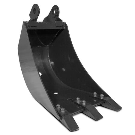 Titan Attachments 14 Front Hoe Backhoe Bucket Strong Replaceable Carbon Steel Teeth Hydraulic Tilt Bucket Excavator Attachment