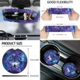 thumbnail image 5 of XYZCANDO 15 Pcs Car Seat Covers Full Set with Steering Wheel Cover Seatbelt Pads Vintage Starry Wolf Print Trash Can Storage Bag Rearview Mirror Cover Coaster Lipstick Cover, 5 of 6
