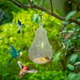 thumbnail image 2 of HomeDM Hummingbird Feeder for Outdoors Glass Hanging Garden Backyard Decor Hand Blown Glass Hummingbird Feeders for Outside Gifts for Birds Lovers, 2 of 9