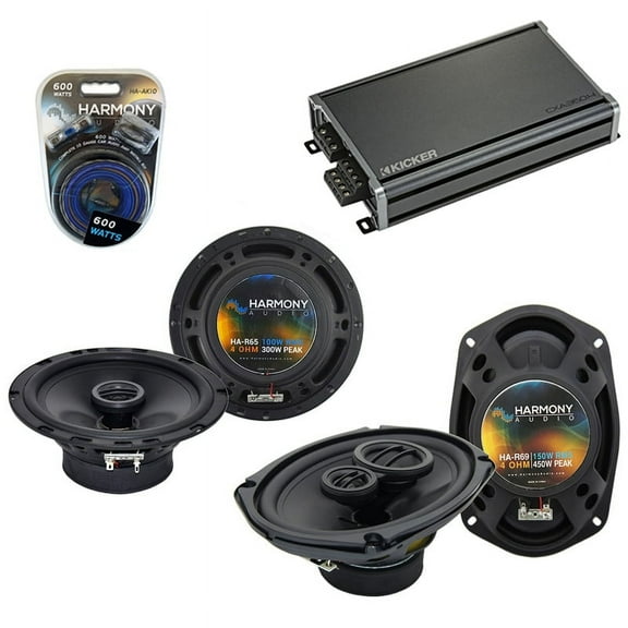 Fits Nissan Titan 2008-2012 OEM Speaker Upgrade Harmony R65 R69 & CXA360.4 Amp