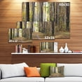 thumbnail image 3 of Pathway in Autumn Pine Forest - Modern Forest Canvas Art, 3 of 4