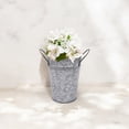 thumbnail image 5 of Hosley Set of 2, 7In H Galvanized Finish Bucket Vase with PVC Liner, Ideal Gift for Wedding Home Office Party DYI Indoor Outdoor Garden Patio, 5 of 8