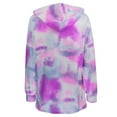thumbnail image 5 of Tejiojio Womens Fall Plus Size Long Sleeve Tie-dye Sweatshirt Hooded Pullover Tops Shirt, 5 of 9
